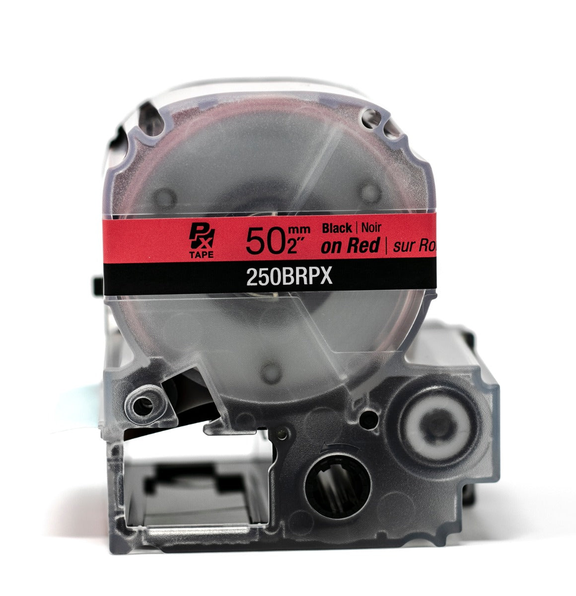 Epson LabelWorks PX 50mm (2") Black on Red Tape - 250BRPX