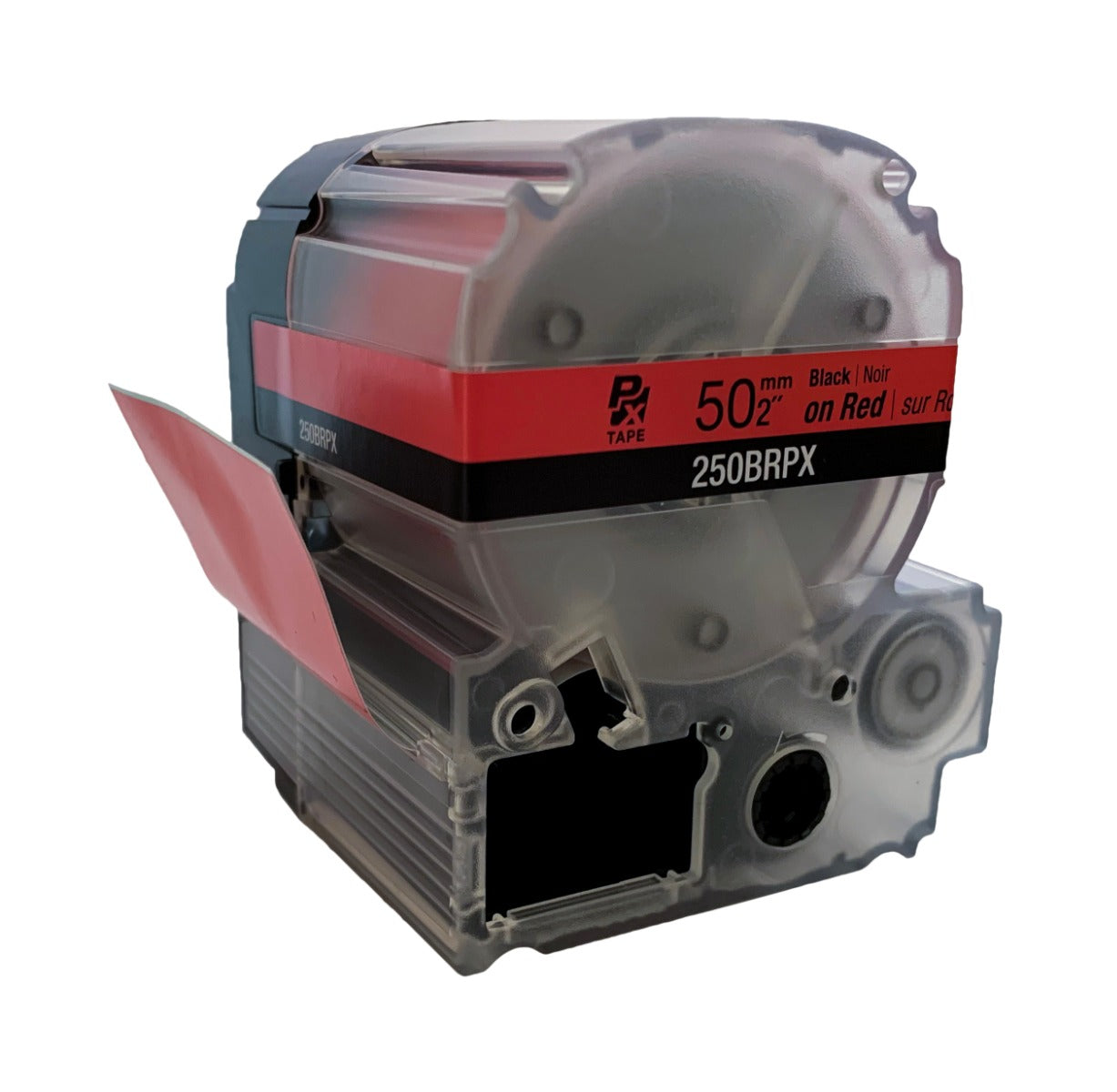 Epson LabelWorks PX 50mm (2") Black on Red Tape - 250BRPX