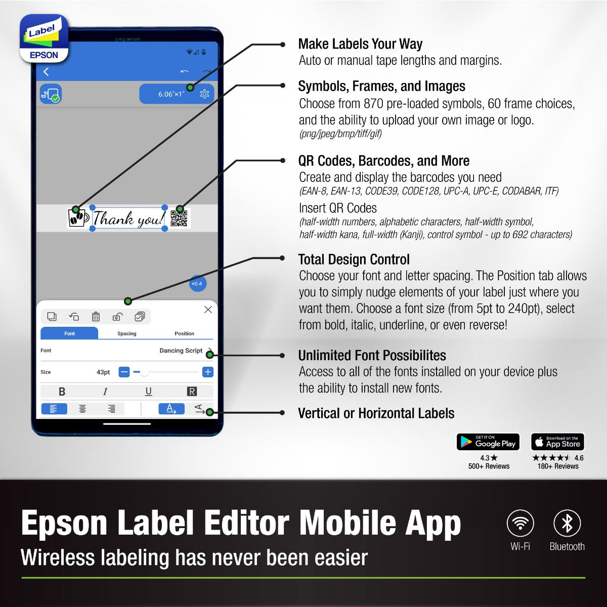 Epson LabelWorks LW-C610PX Home & Hobby Printer