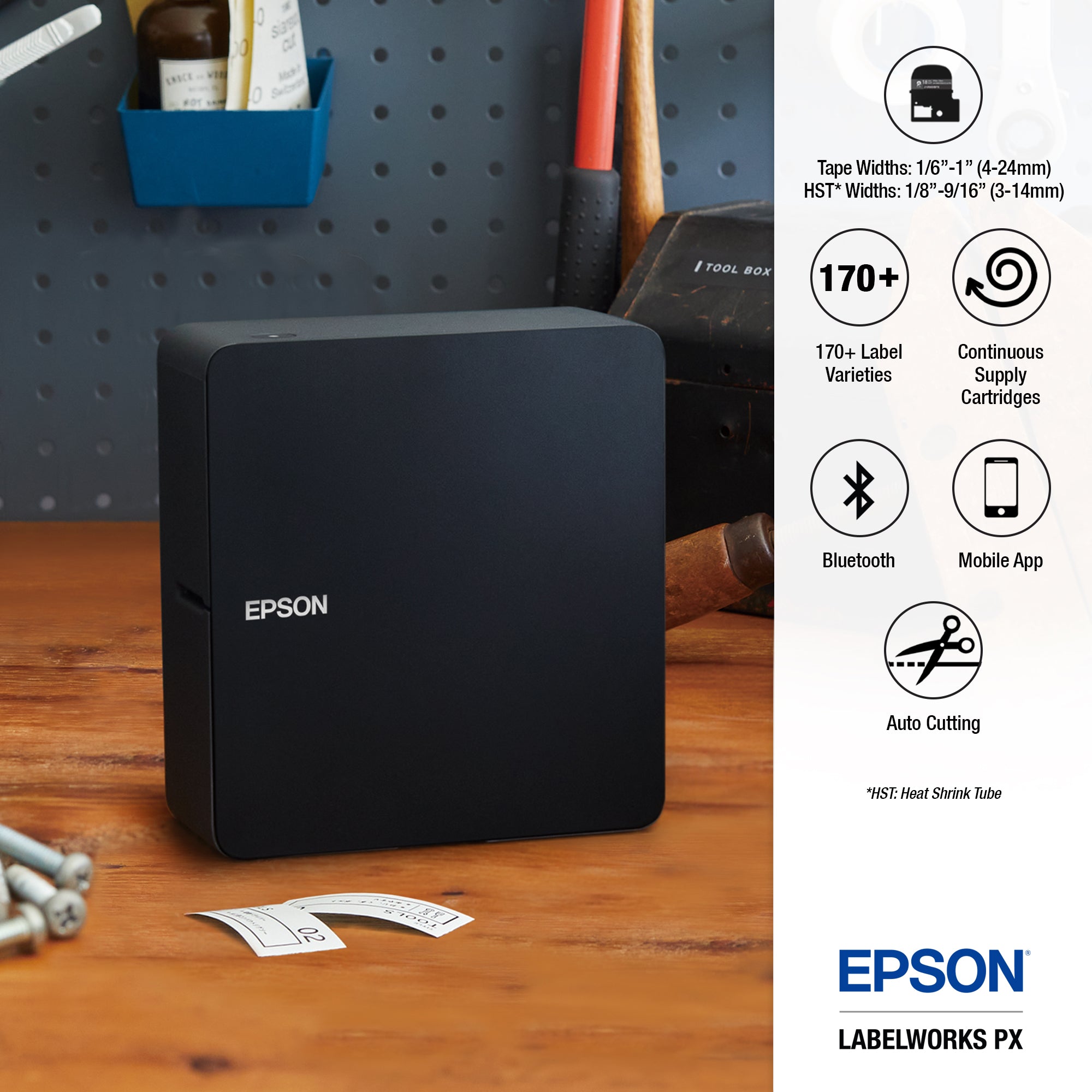 ⑩専用画面EPSON Epson LW-C610PX Printer – Epson LabelWorks