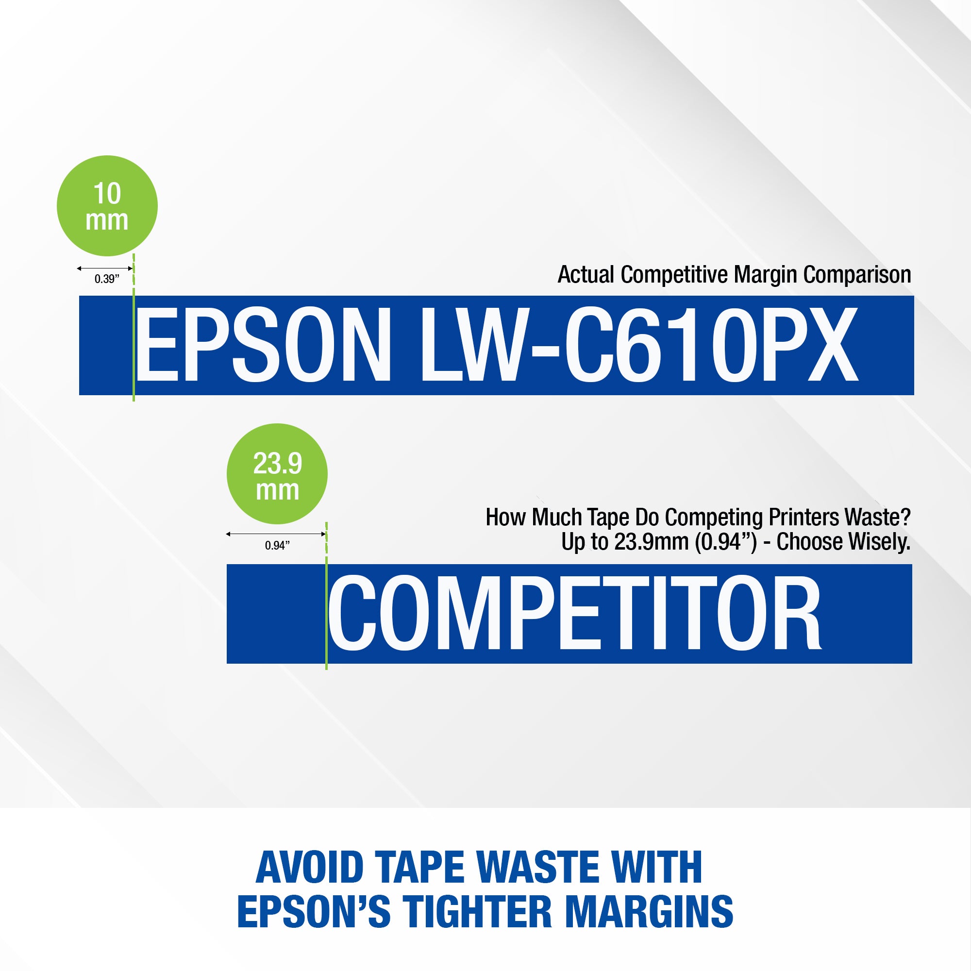 Epson LW-C610PX Printer with Adapter