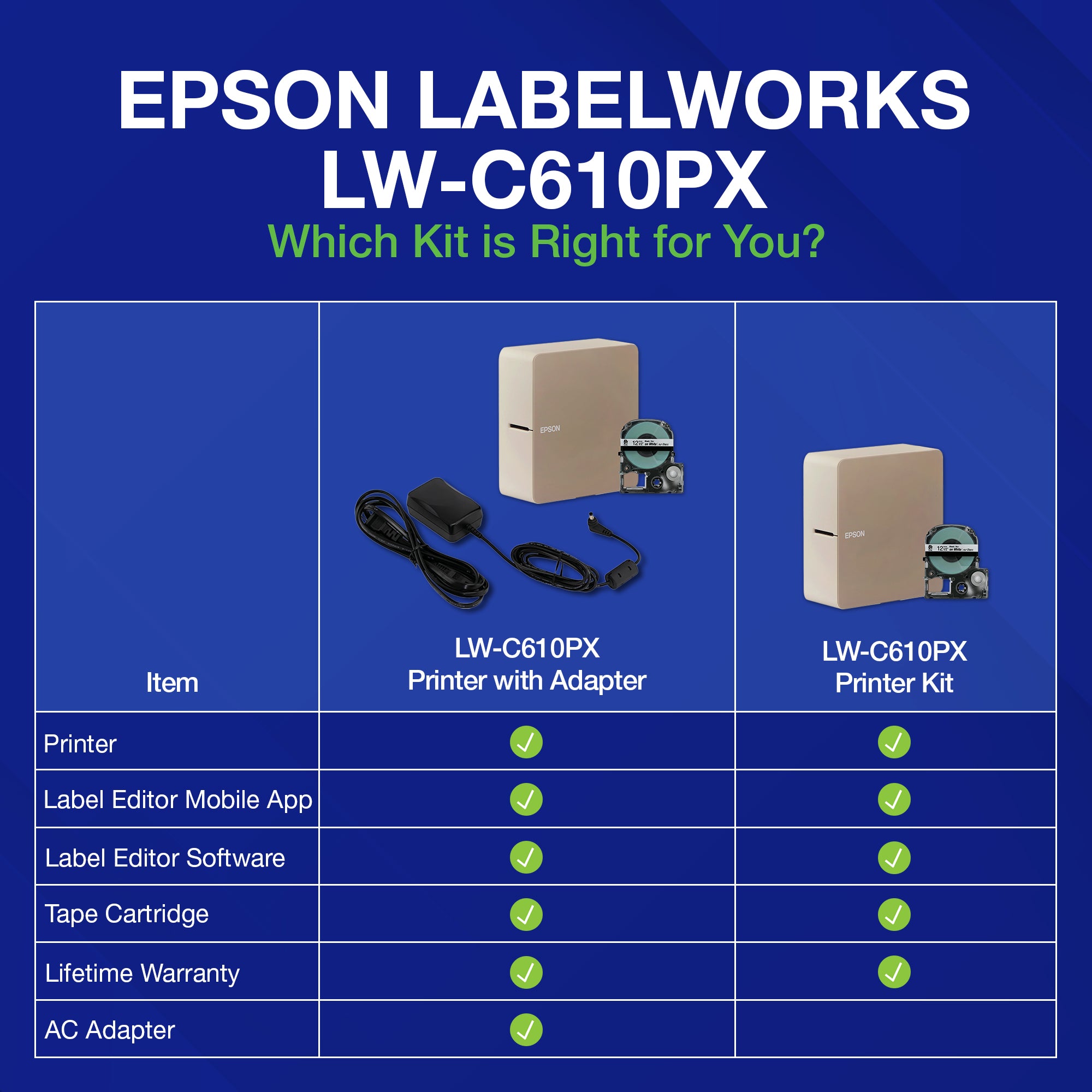 Epson LW-C610PX Printer – Epson LabelWorks