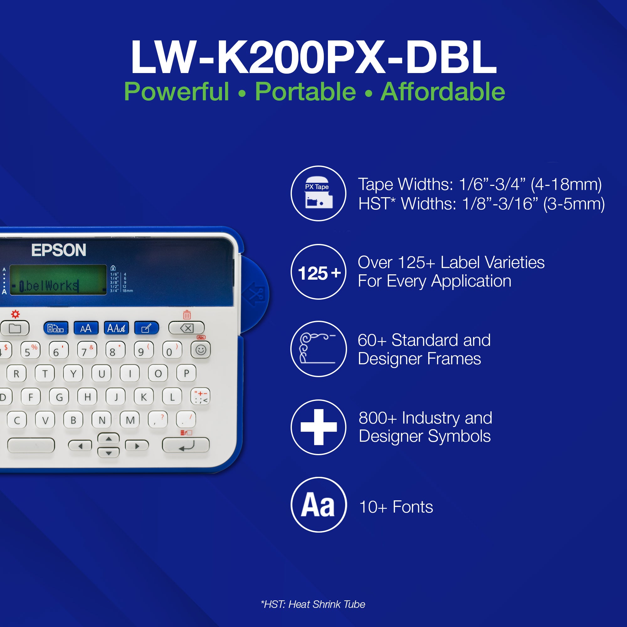 Epson LW-K200PX-DBL Printer