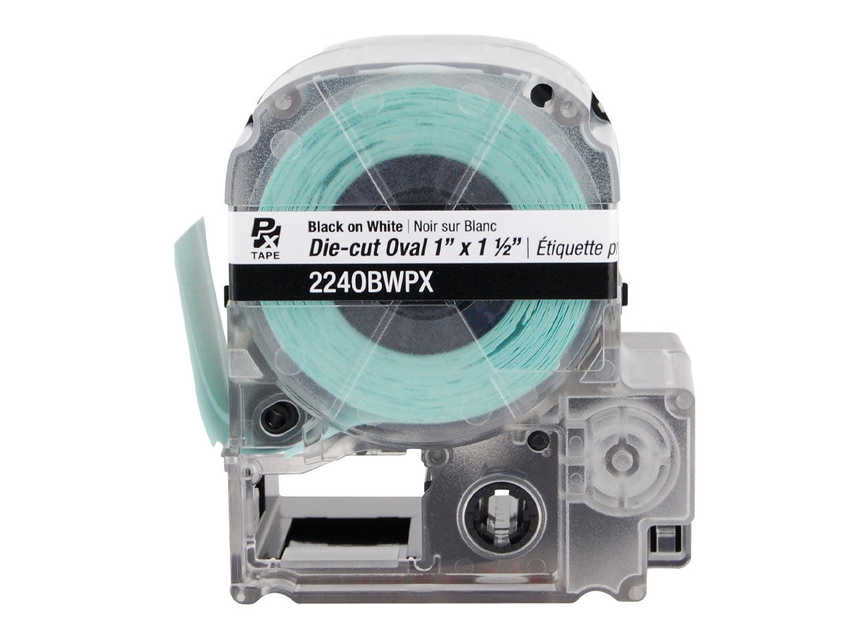 Epson LABELWORKS PX Die-Cut 1" x 1½" Oval (140 per roll) - 224OBWPX