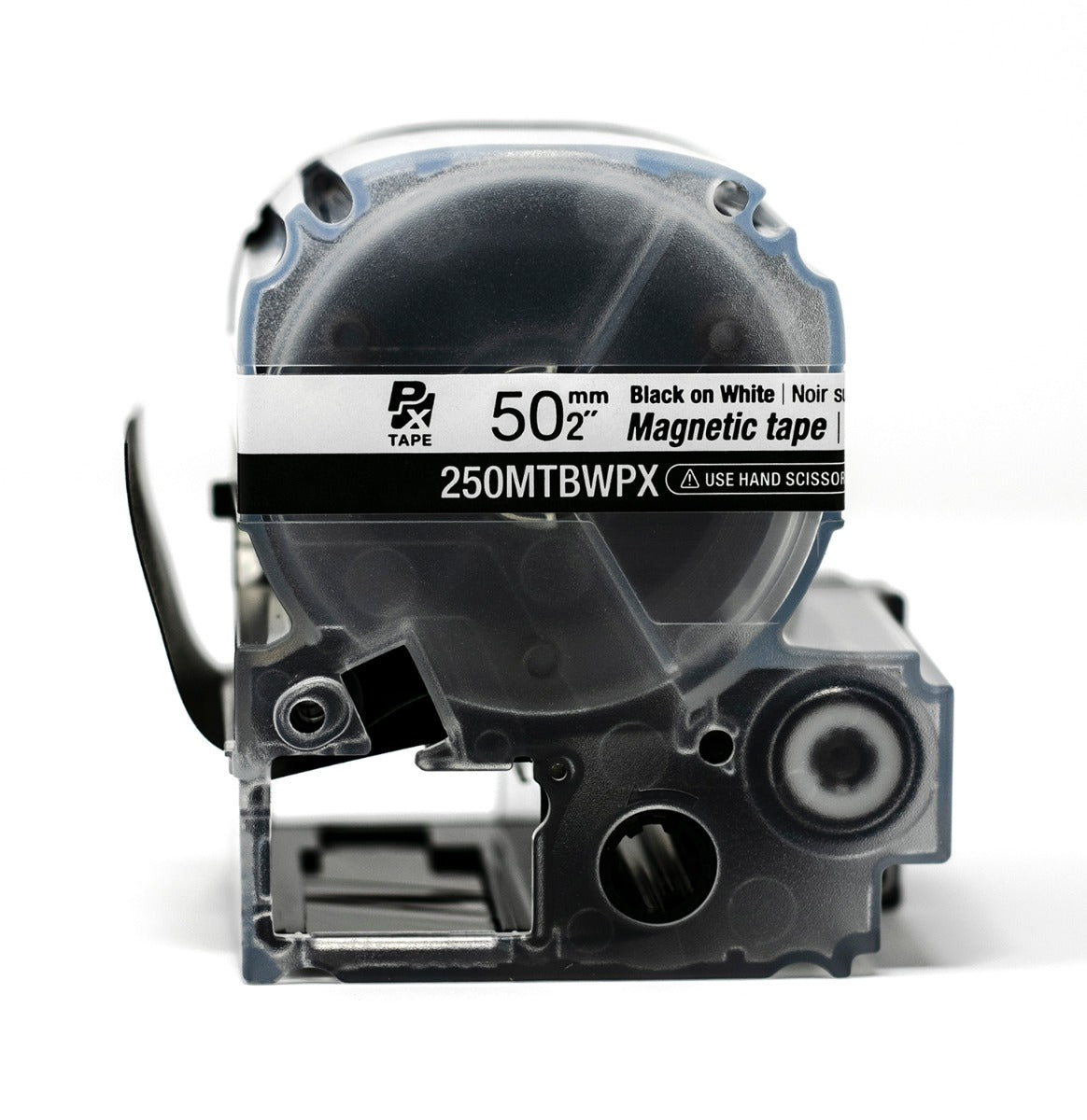 Epson LabelWorks PX 50mm (2") Black on White Magnetic Tape - 250MTBWPX