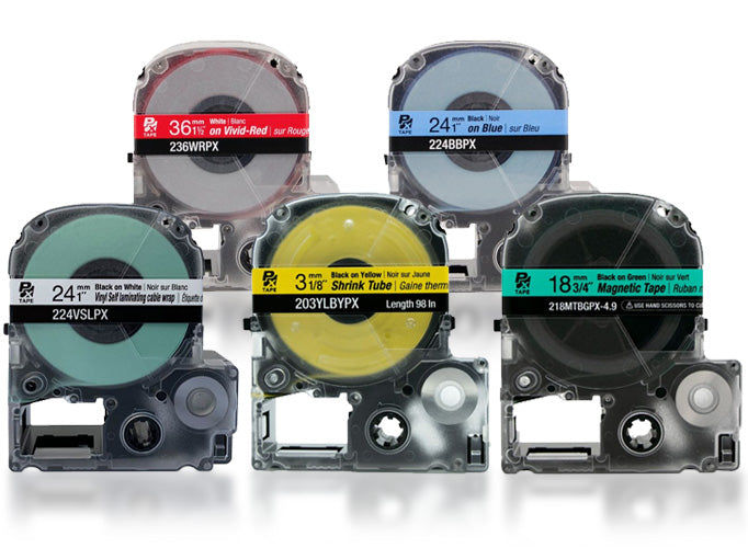 k-sun  KSun 218WC White on Clear Label Tape – K-Sun Label