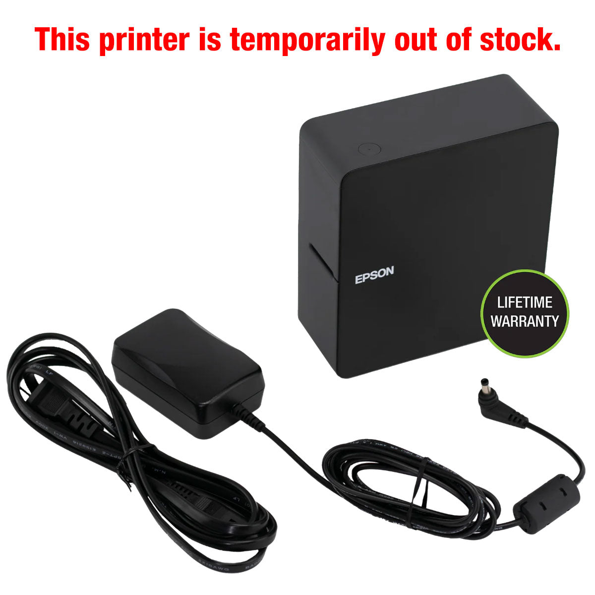 Epson LW-C610PX-BLK Printer with Adapter