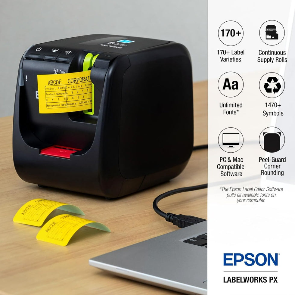Powerful Desktop Wi-Fi Connectable Industrial Label Printer – Epson ...