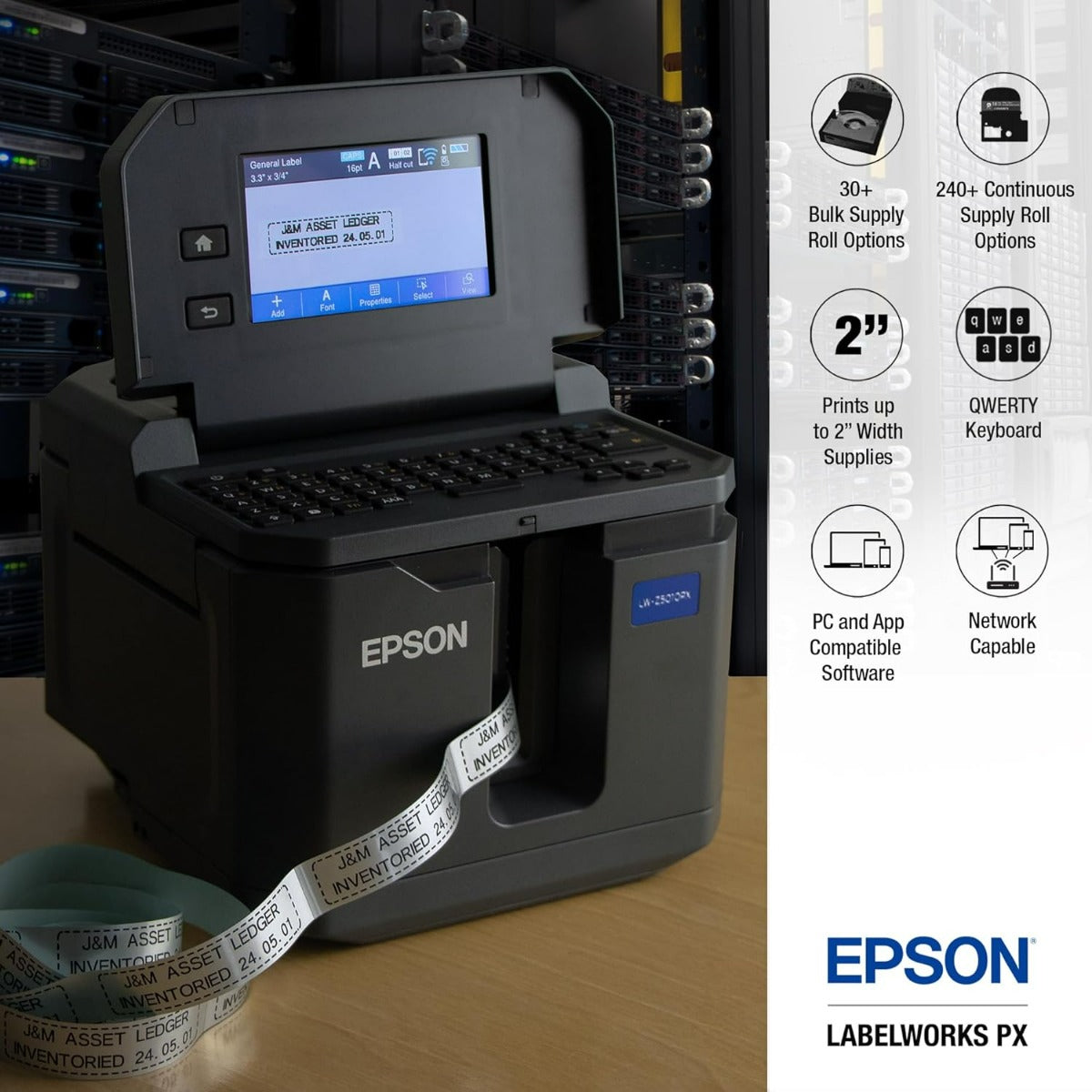 Epson LabelWorks LW-Z5010PX Industrial Bulk Label Printer