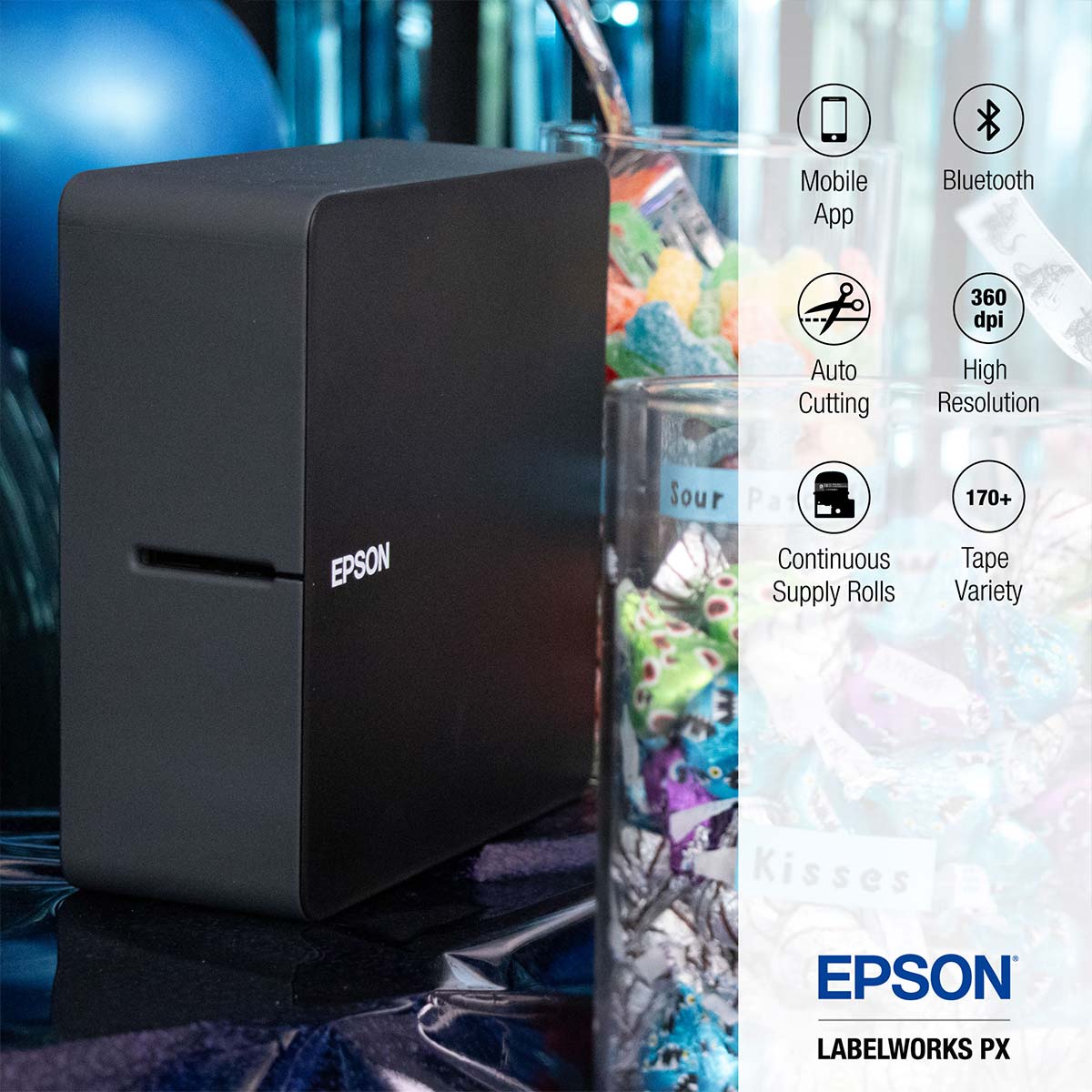 Epson LabelWorks LW-C610-BLK Label Printer - Features & Benefits