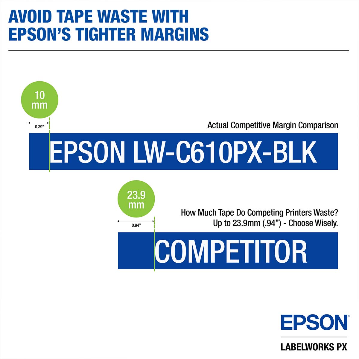 Save More Label Tape with Epson LabelWorks