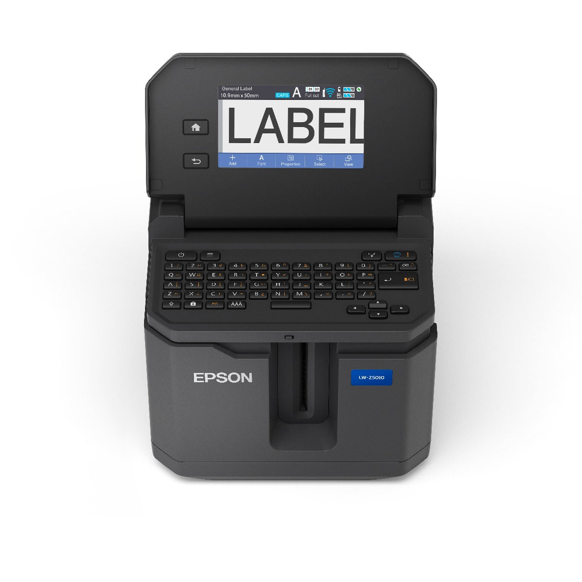 LW-Z5010PX Label Printer Screen and Keyboard