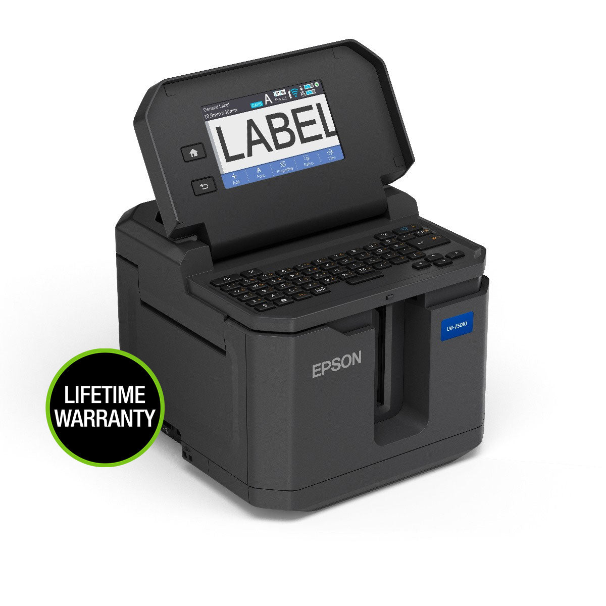 LW-Z5010PX Label Printer Touch Screen and Keyboard