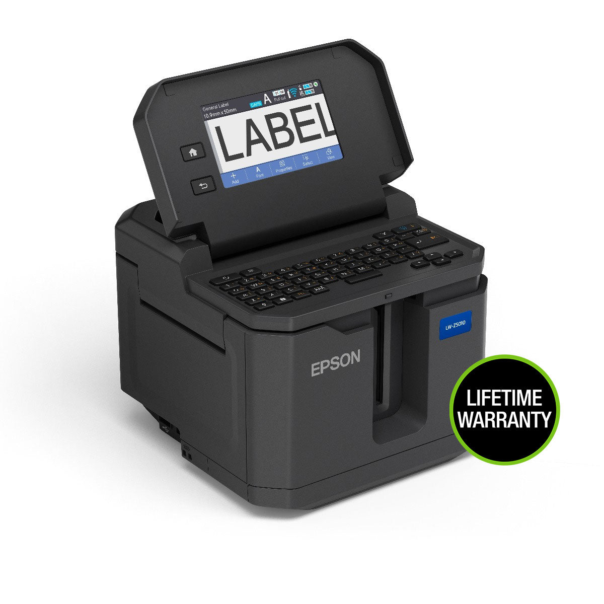 Keyboard and Touch Screen on the LW-Z5010PX Label Printer 