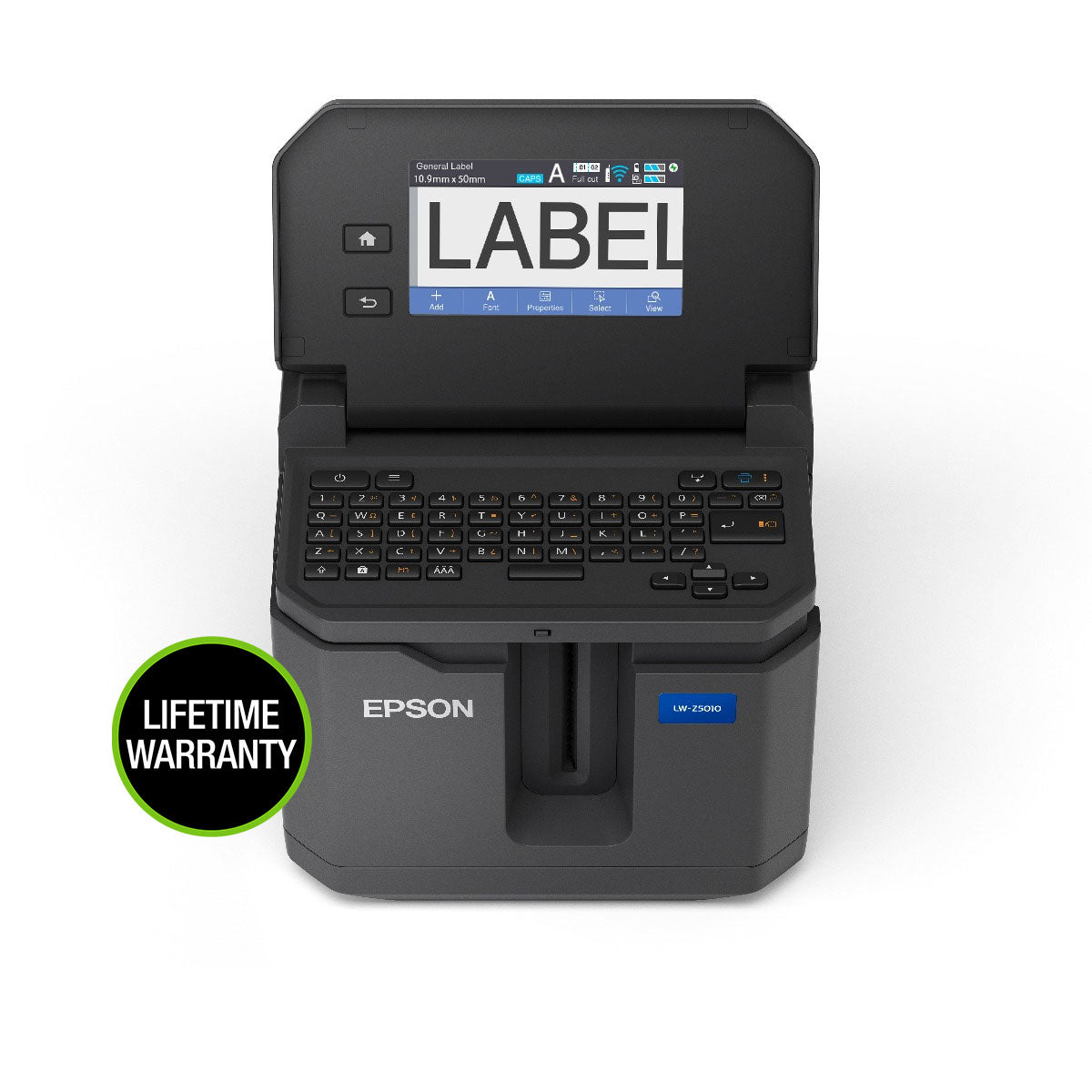 Touch Screen and Keyboard of the LW-Z5010PX Label Printer 