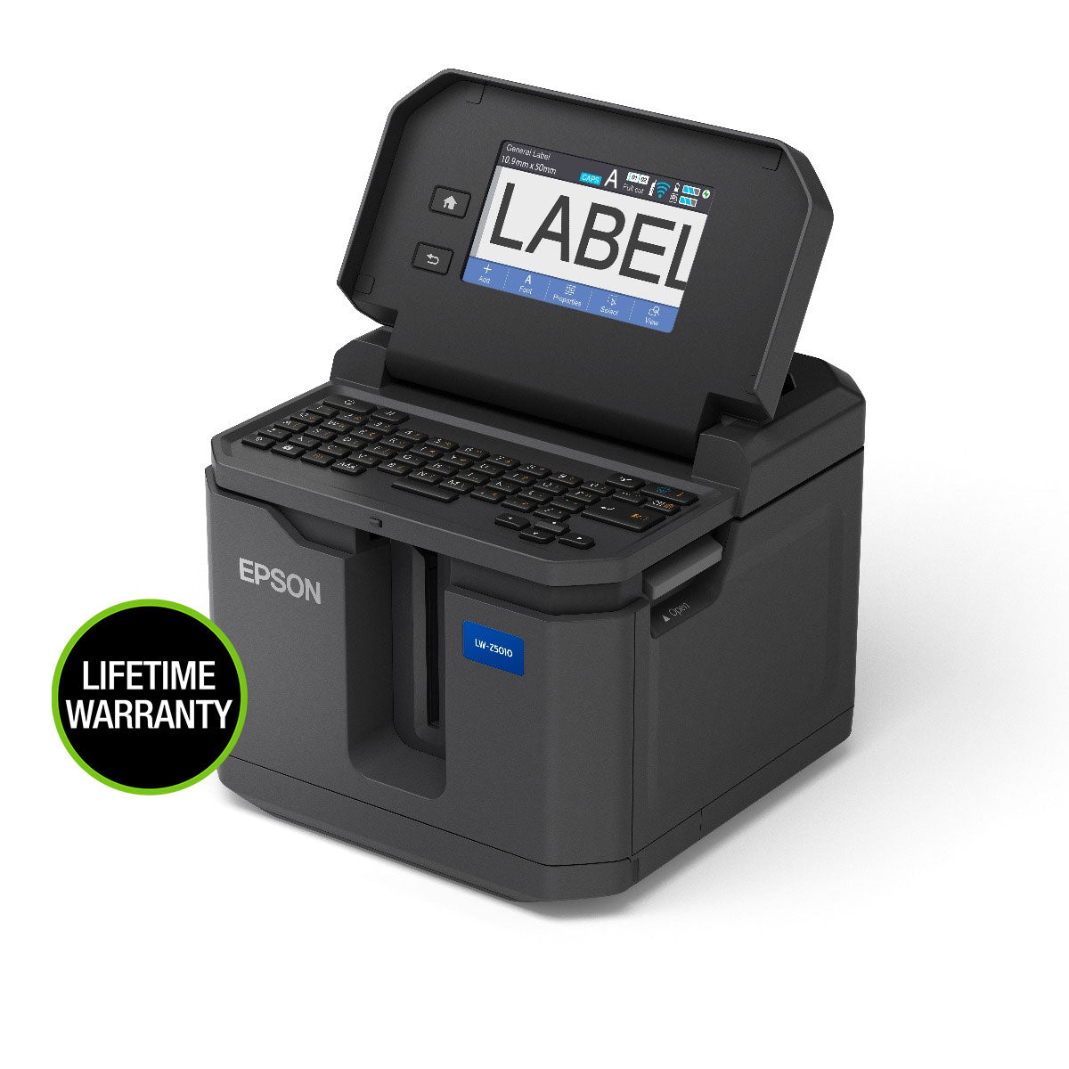 Keyboard and Touch Screen on the LW-Z5010PX Label Printer 