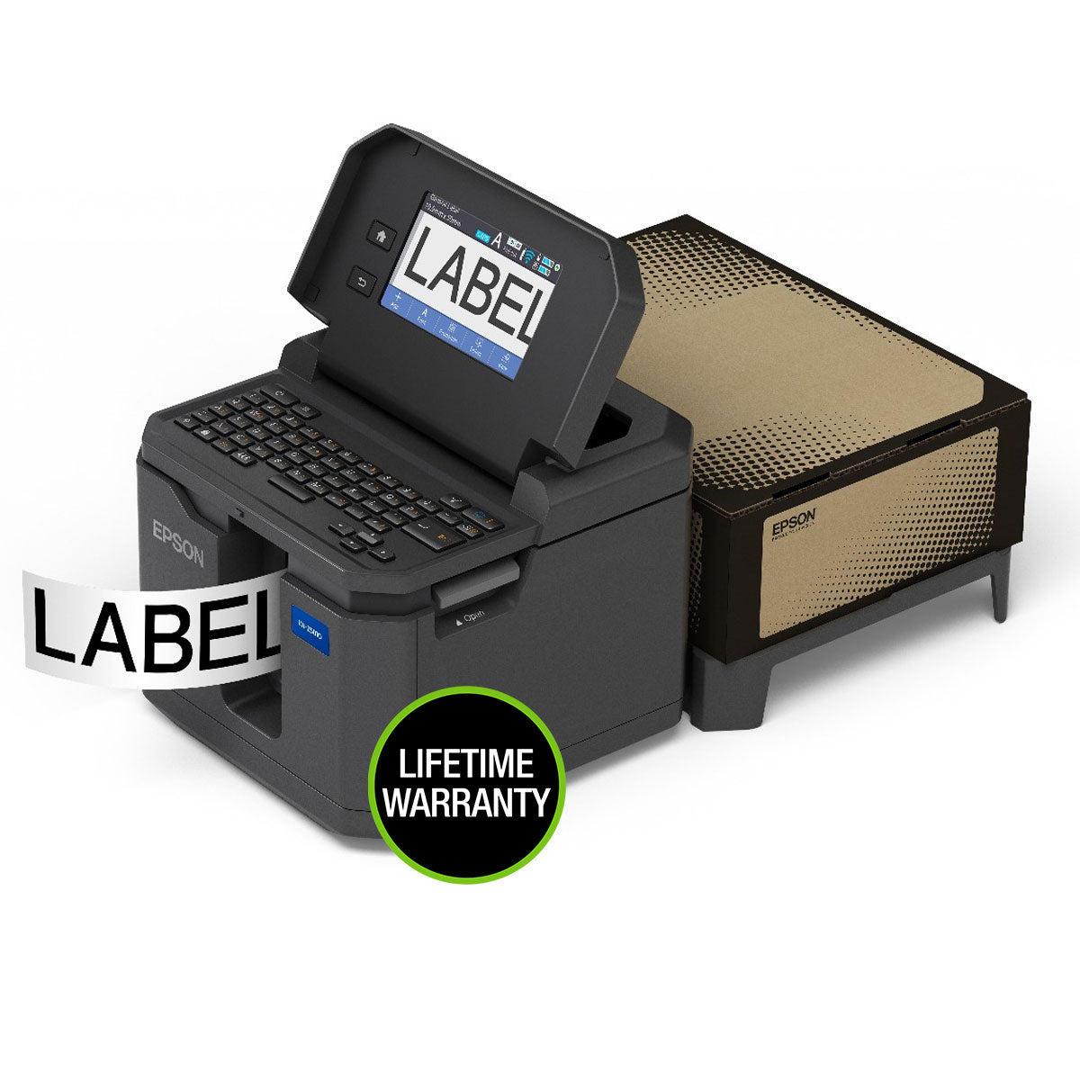 Printed Label with LW-Z5010PX Label Printer and Bulk Supply