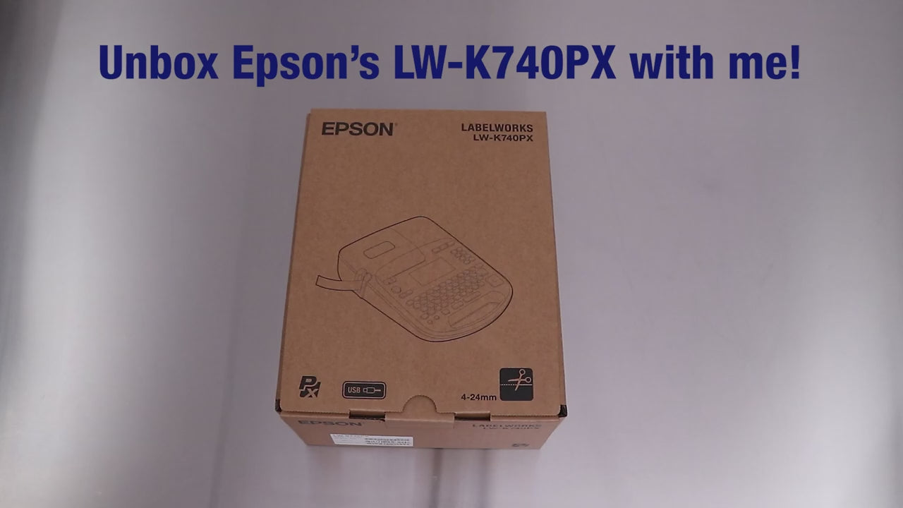 Load video: Epson LW-K740PX Printer