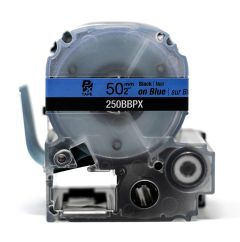 Epson LabelWorks PX 50mm (2") Black on Blue Tape - 250BBPX