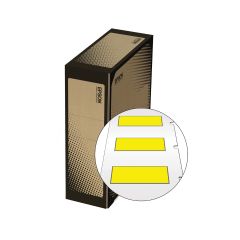 Epson LW-Z Series Bulk Roll - Bulk Ladder Shrink Tube - 1/4" (AWG 6-18) x 1.38" L/ea. Black on Yellow Tape - BL208STBYX35PX