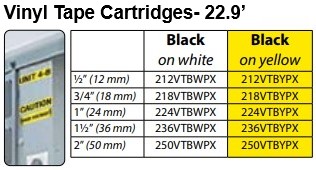 vinyl-tape-cartridges-list