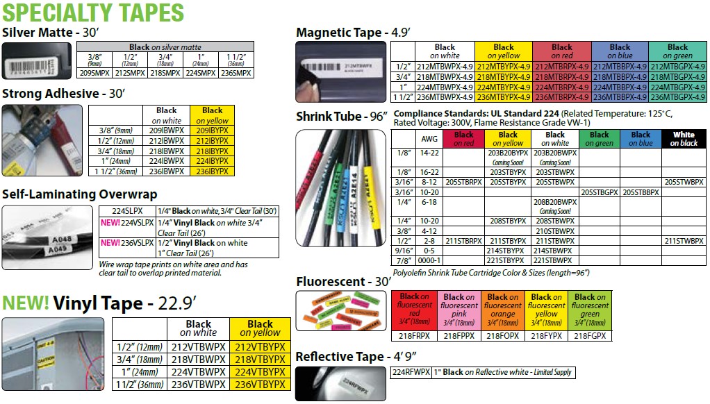 LW-PX800-specialty-tapes