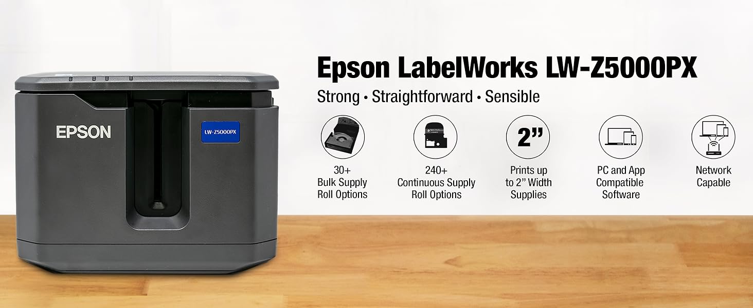 Epson LabelWorks LW-Z5000PX Industrial Label Printers